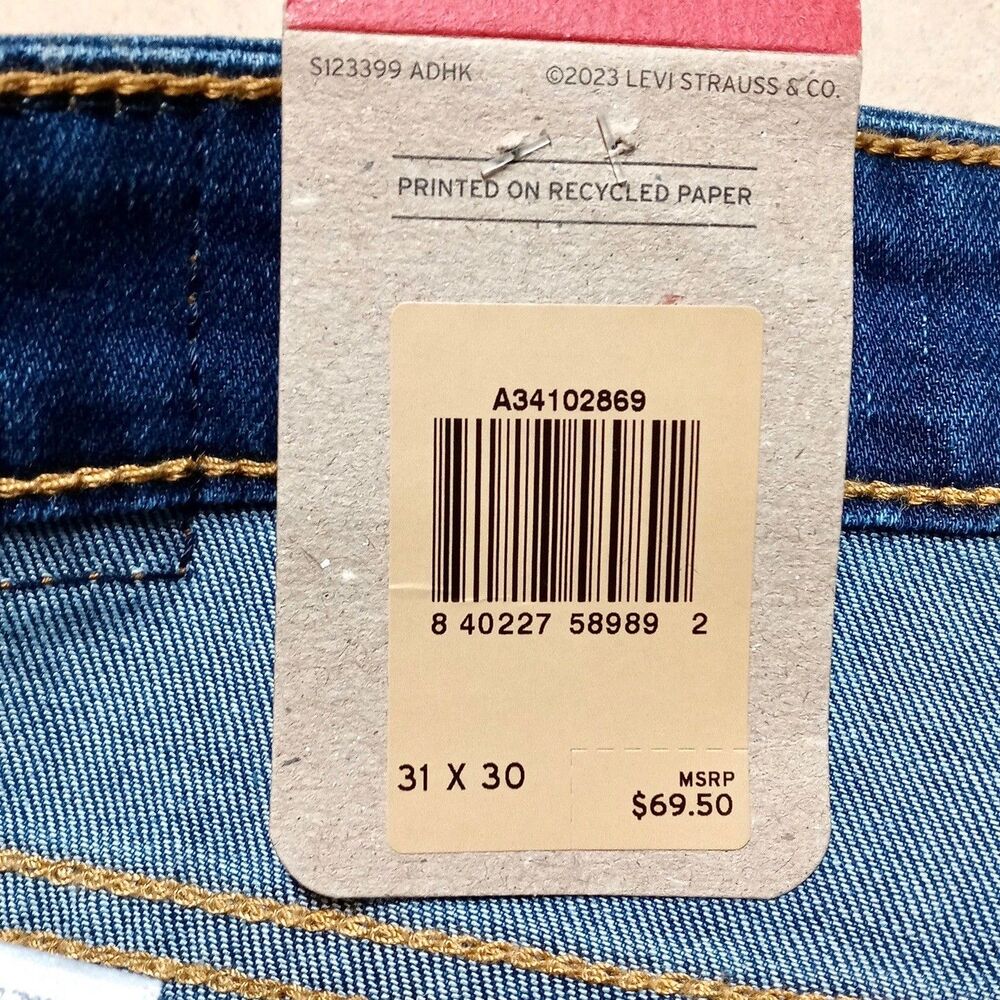 NWT Levi's 726 Flare Jeans Women's 31x30 Denim Bell Bottom High Rise Retro - Picture 8 of 13